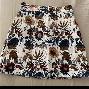 Topshop Floral Mini Skirt